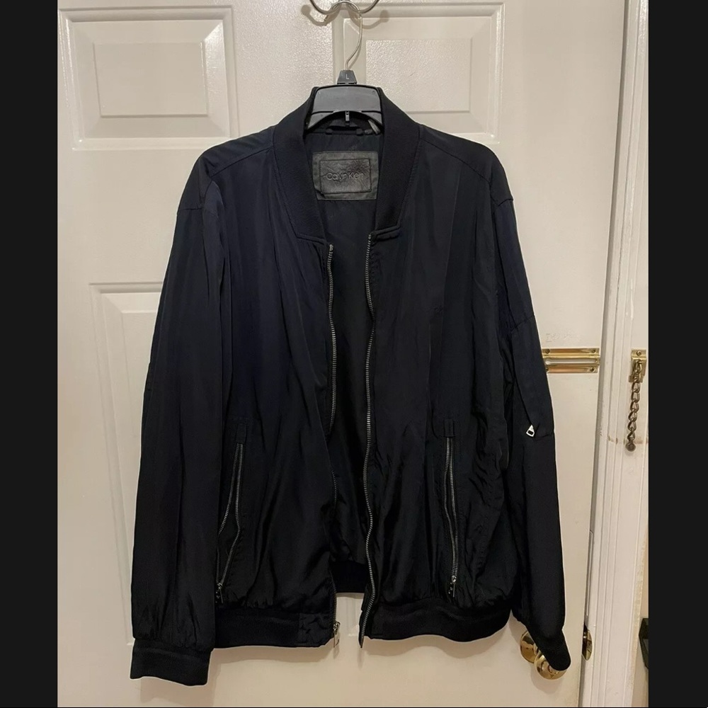 Calvin Klein Men's Flight Bomber Jacket Navy XL